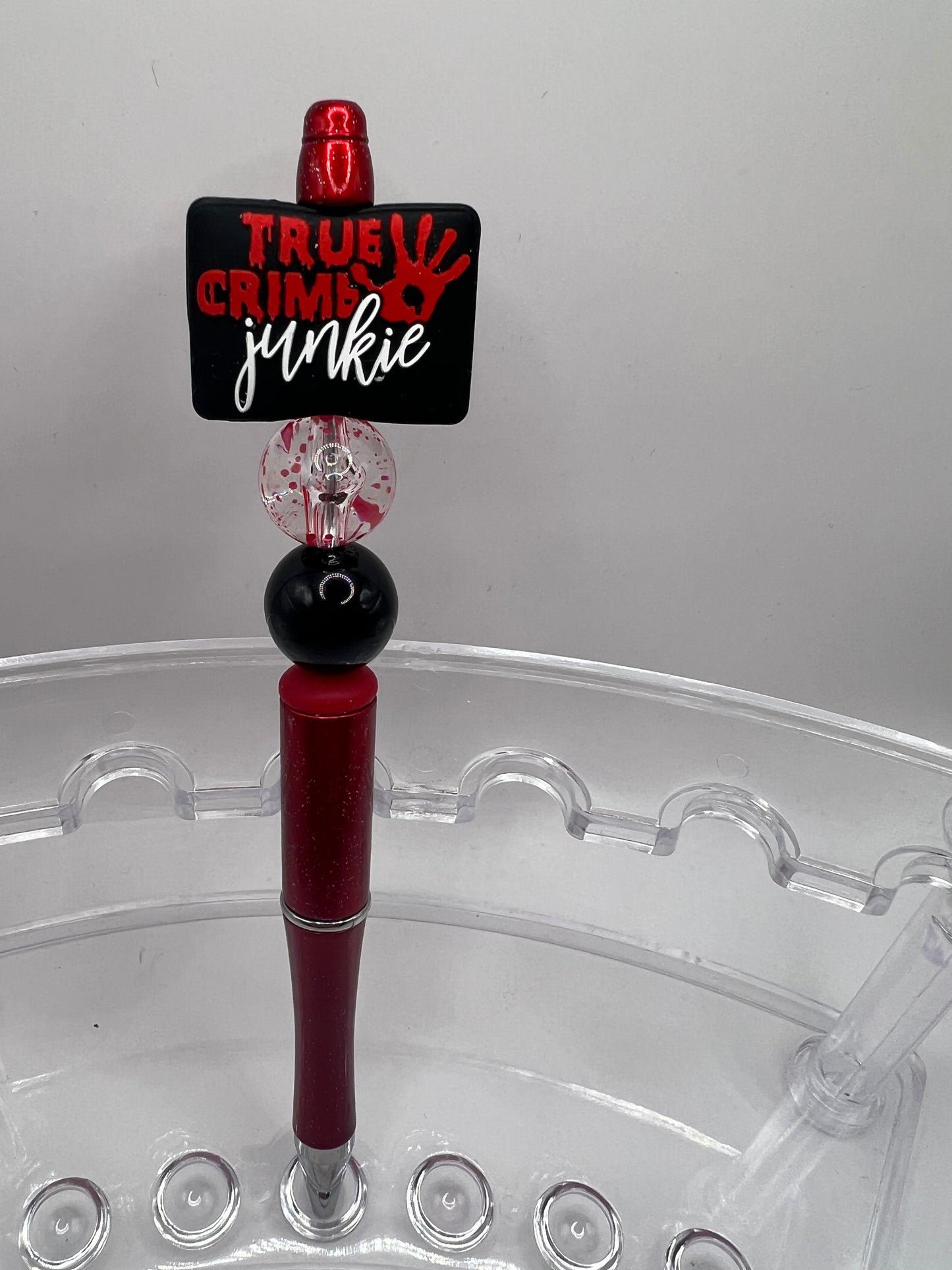 True crime junkie Beaded Pen