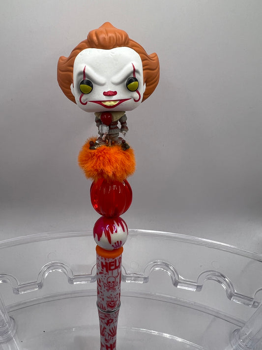 Pennywise beaded pen – Halloween