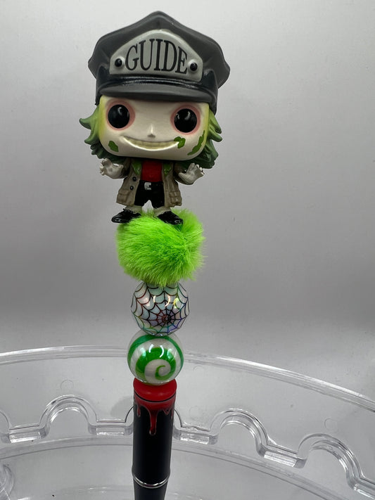 Beetlejuice beaded pen – Halloween