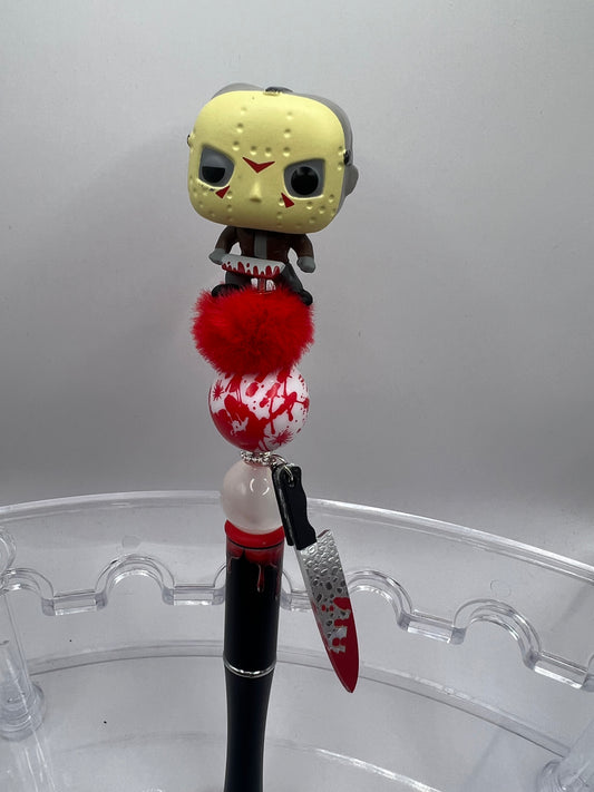 Jason  beaded pen – Halloween