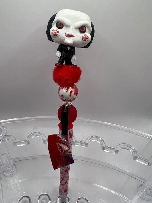 SAW beaded pen – Halloween