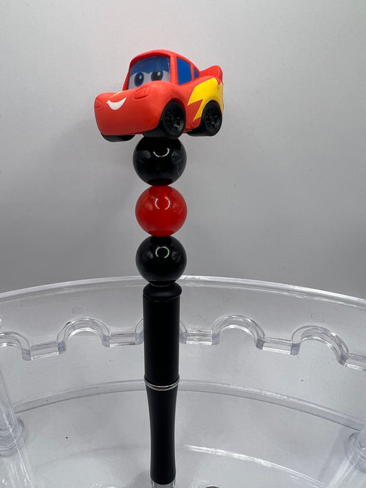 Lightning McQueen beaded pen