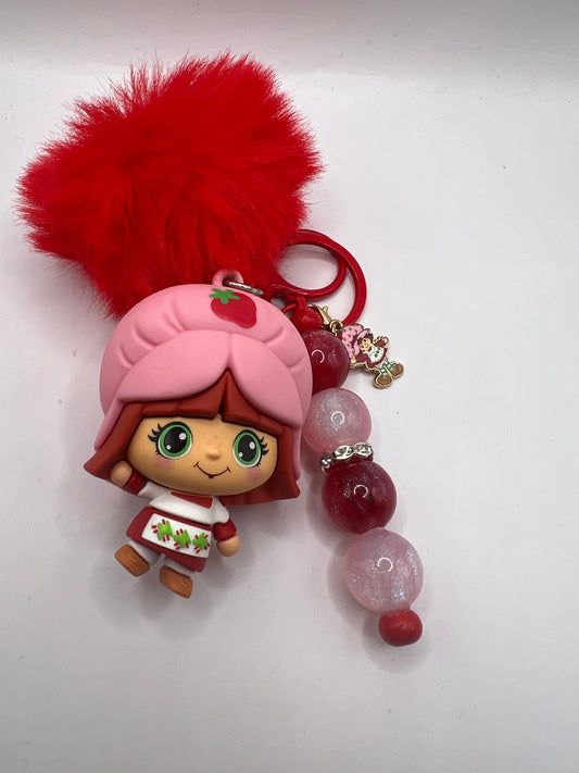 Strawberry shortcake keychain