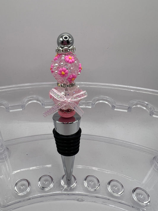 Beaded Wine topper