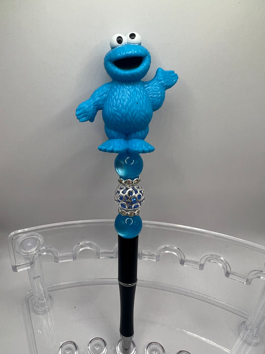 Cookie Monster beaded pen