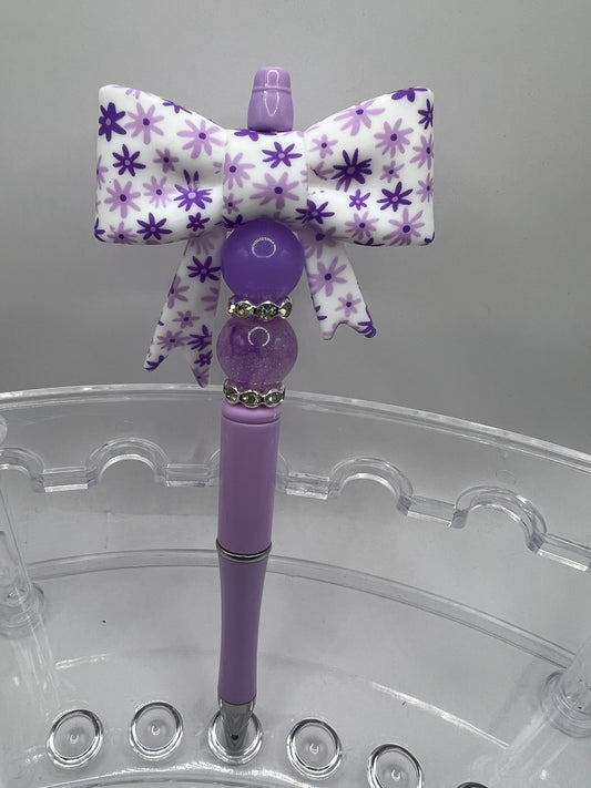 Bow  Beaded Pen
