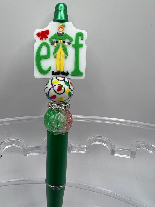 Elf Christmas pen