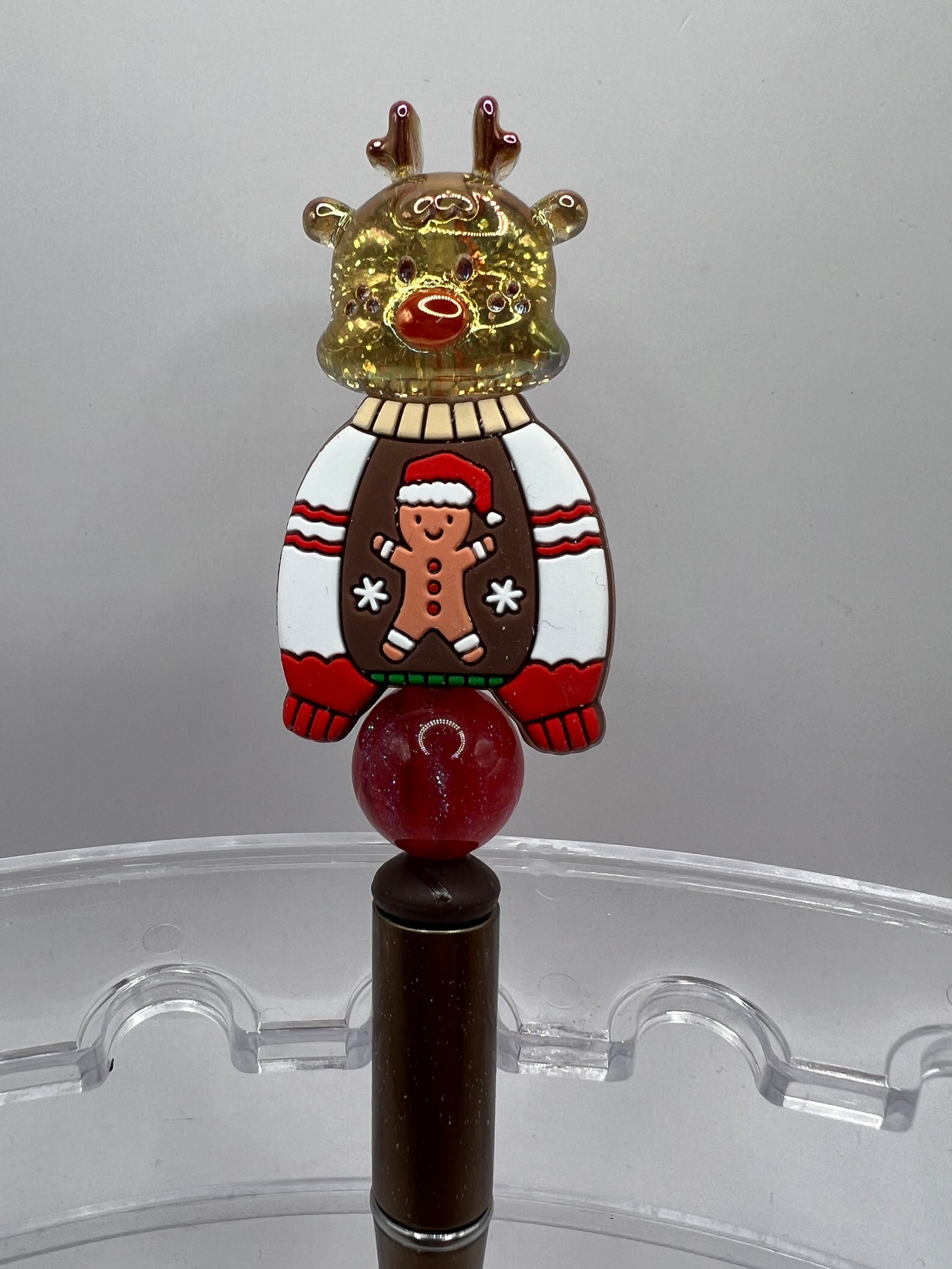 Rudolph Christmas sweater pen