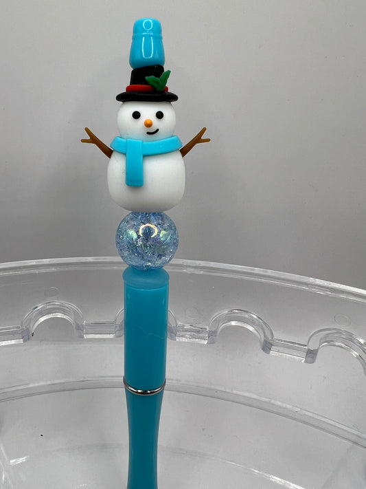 Snowman Christmas pen