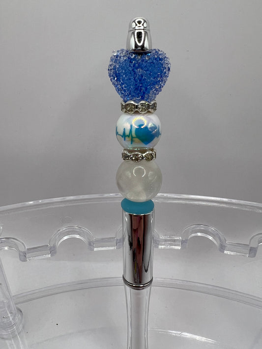 Valentines beaded pen