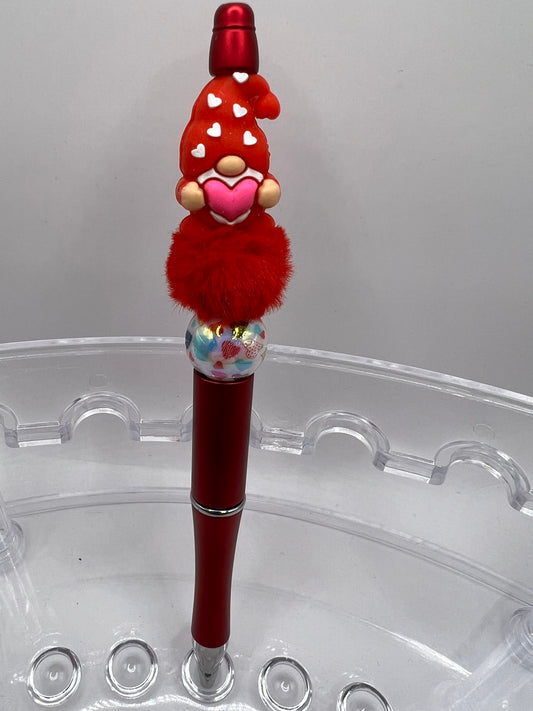 Valentines beaded pen