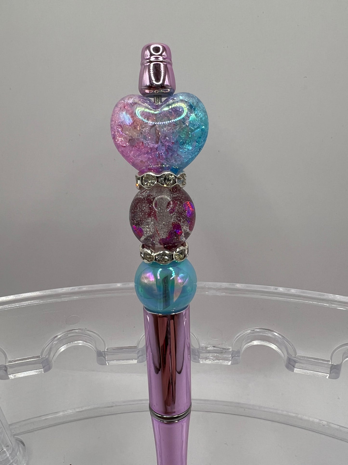 Valentines beaded pen