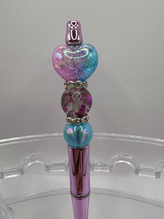 Valentines beaded pen