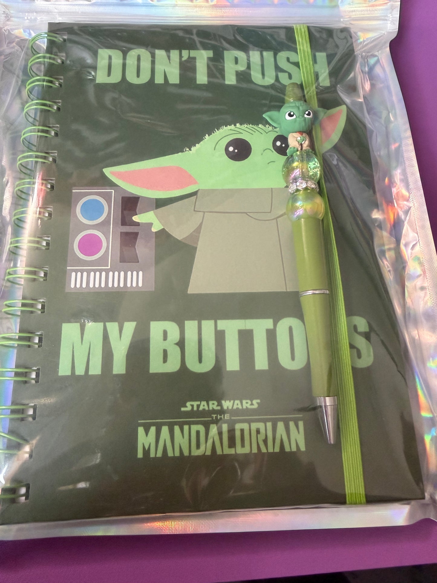 Mandalorian notebook and pen