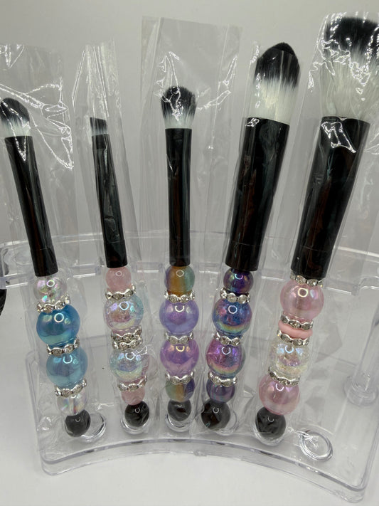 Make up brush set beaded
