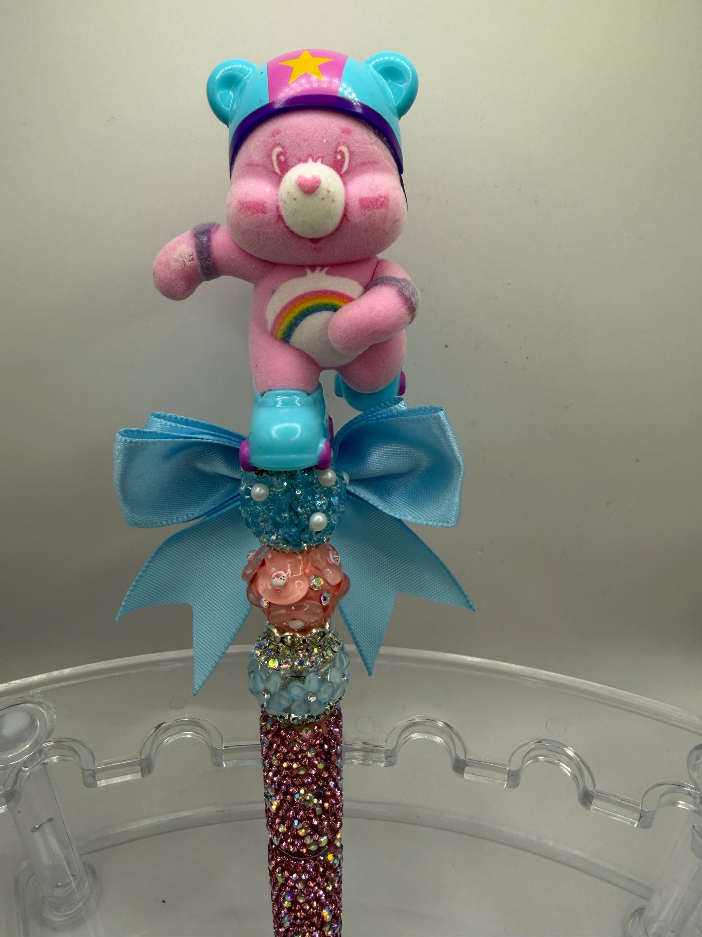Care Bear On Roller Skates Beaded Pen