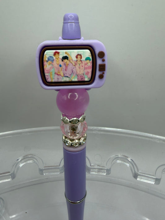 K pop Demon Hunters on TV Beaded Pen