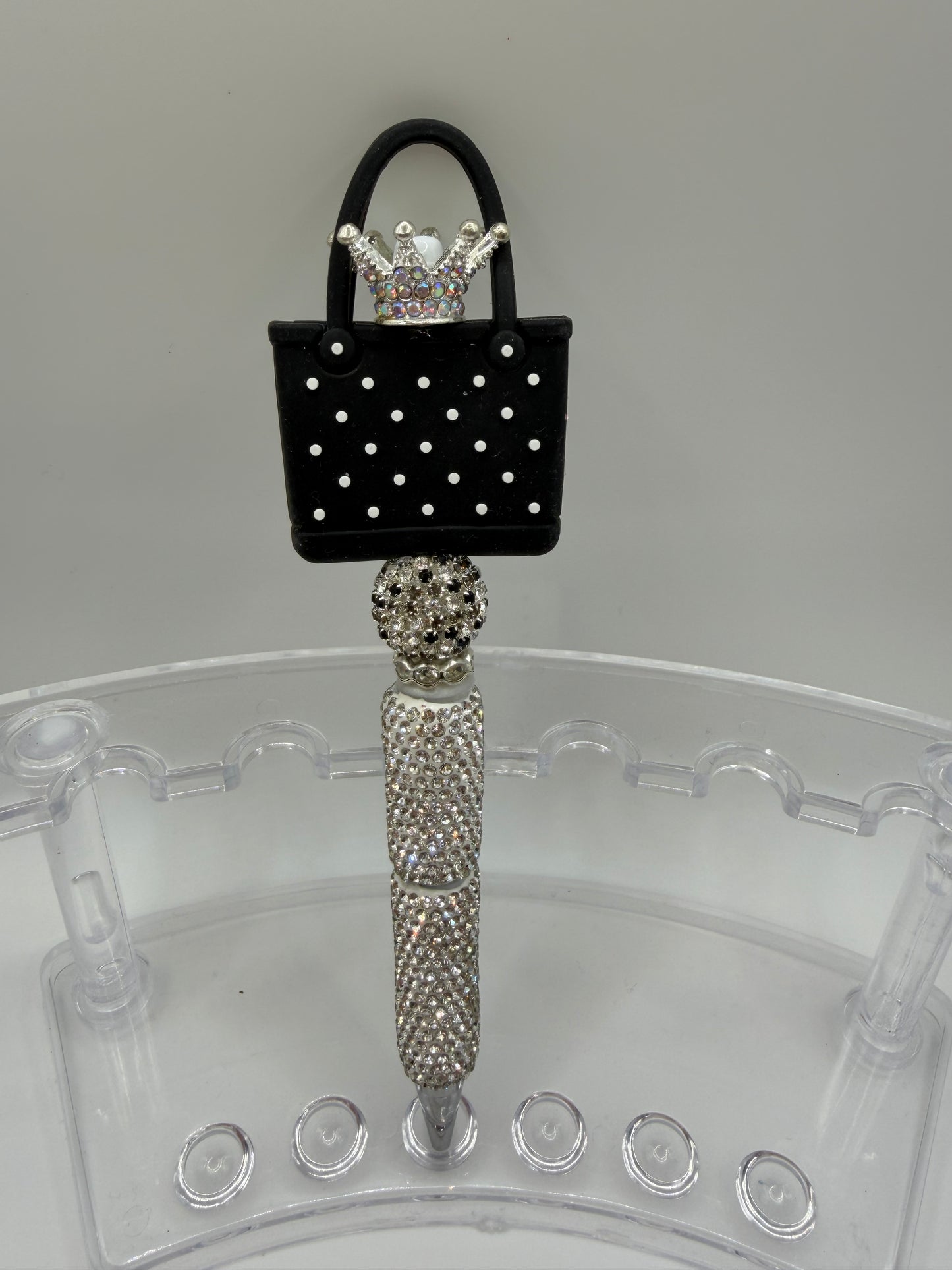 Black  Bag Beaded Pen