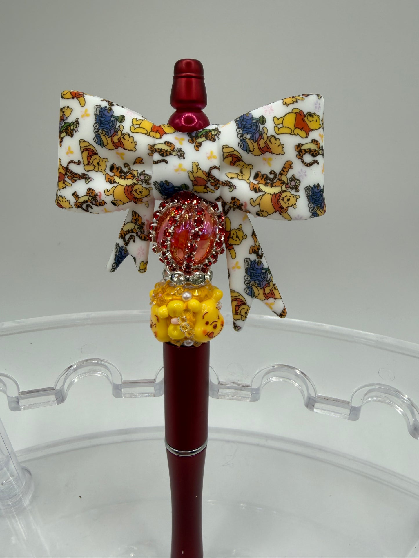 Winnie the Pooh Bow Beaded Pen