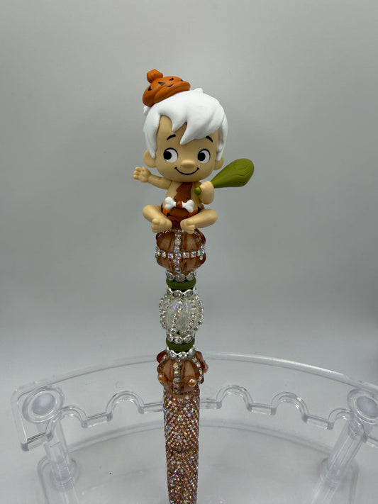 Bam Bam from the Flintstones beaded Pen