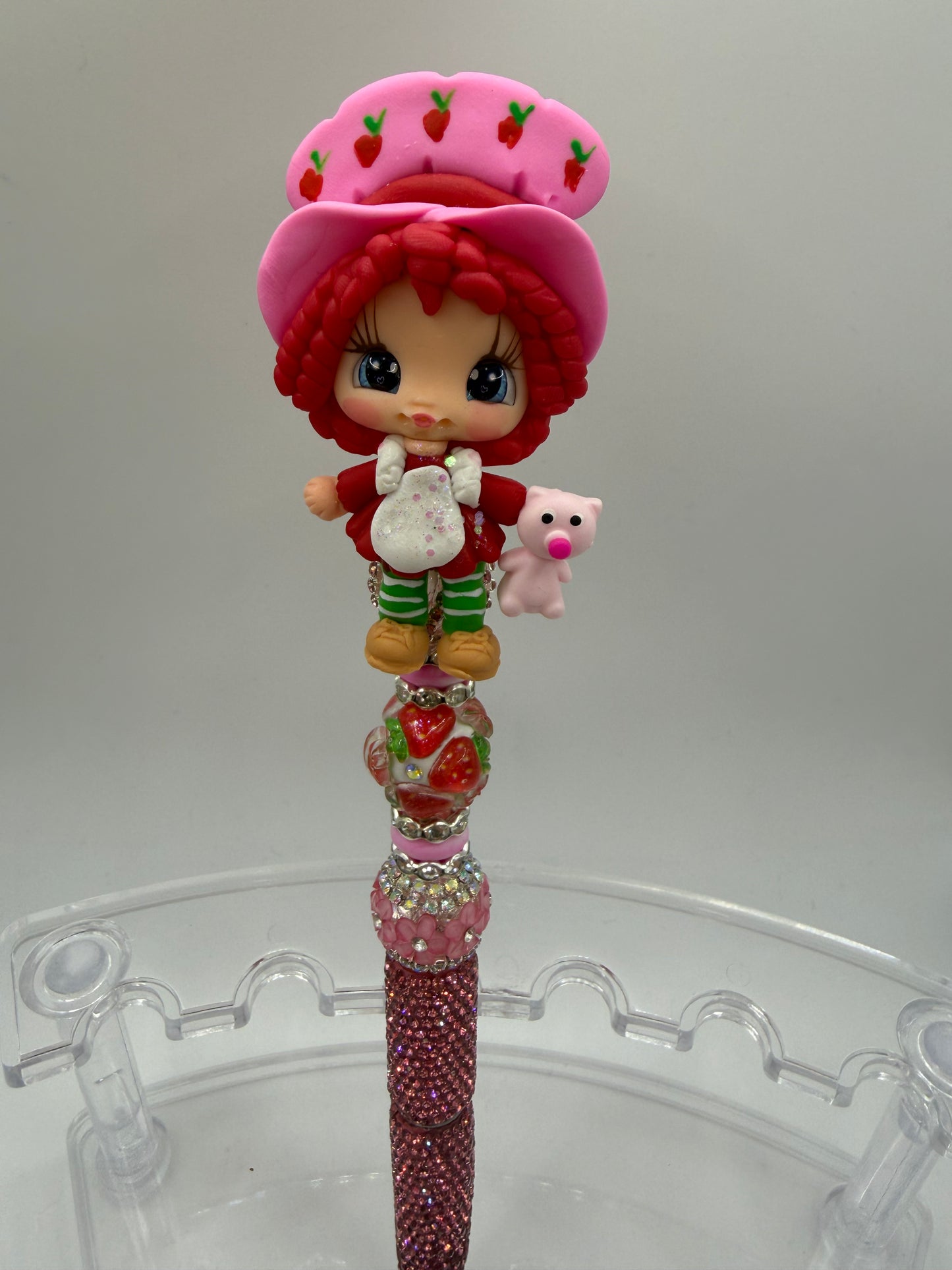 Strawberry shortcake, clay doll