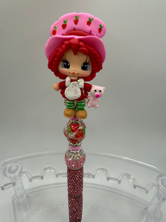 Strawberry shortcake, clay doll