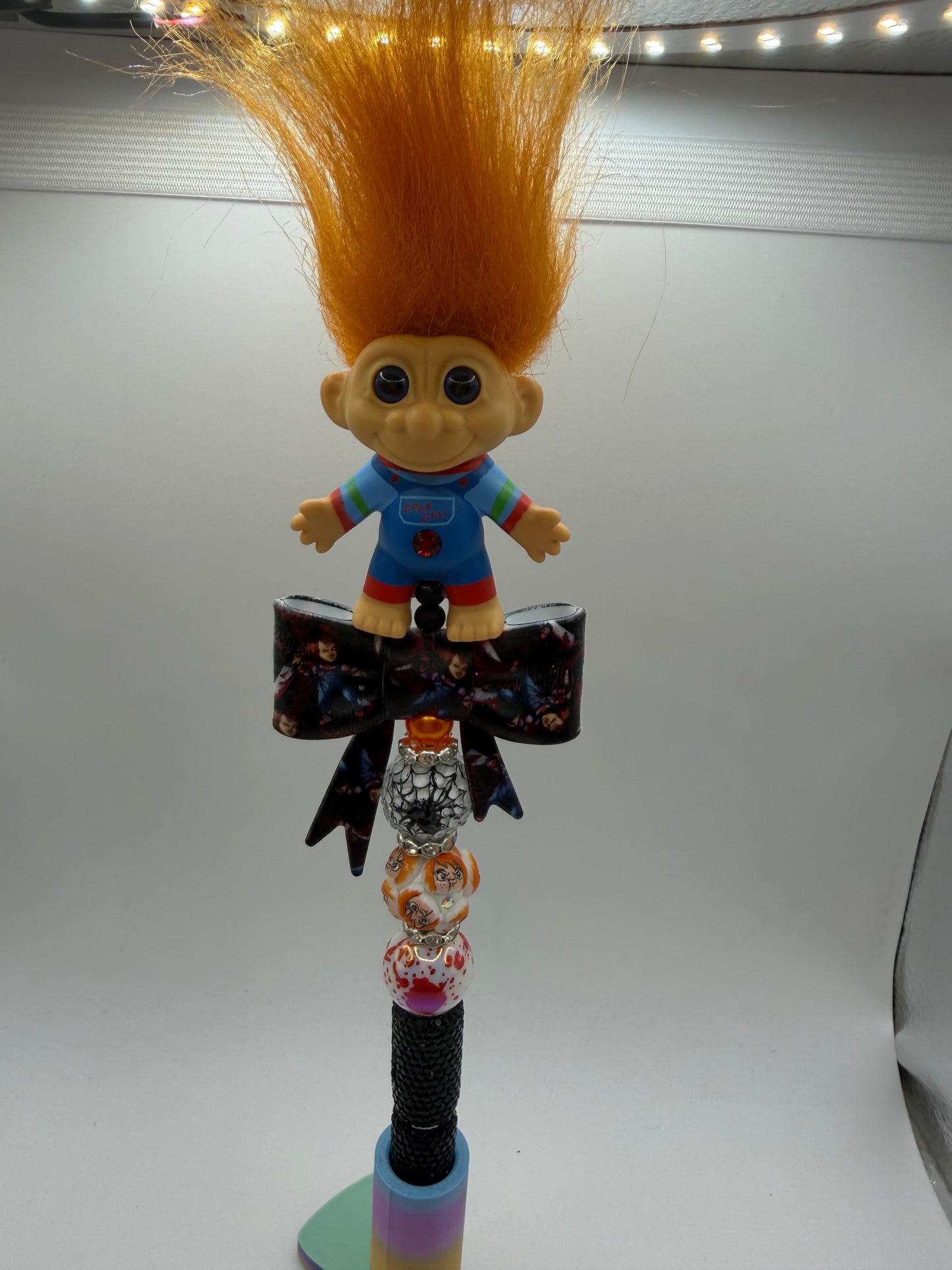 Chucky Troll Beaded Pen