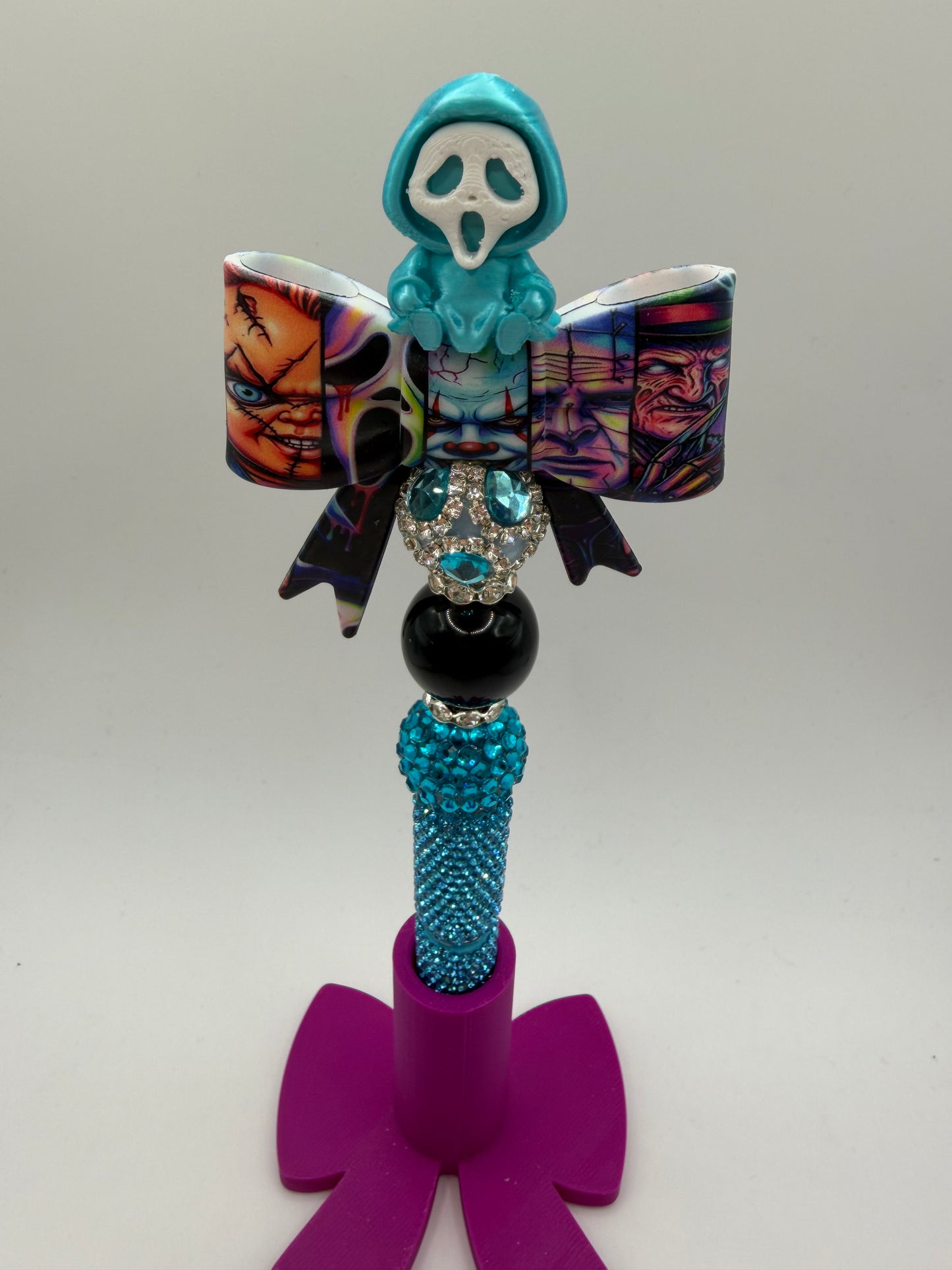 Ghost face Beaded Pen