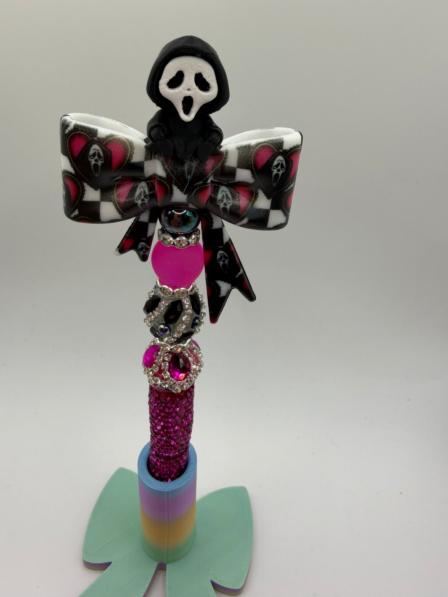 Ghost face Beaded Pen