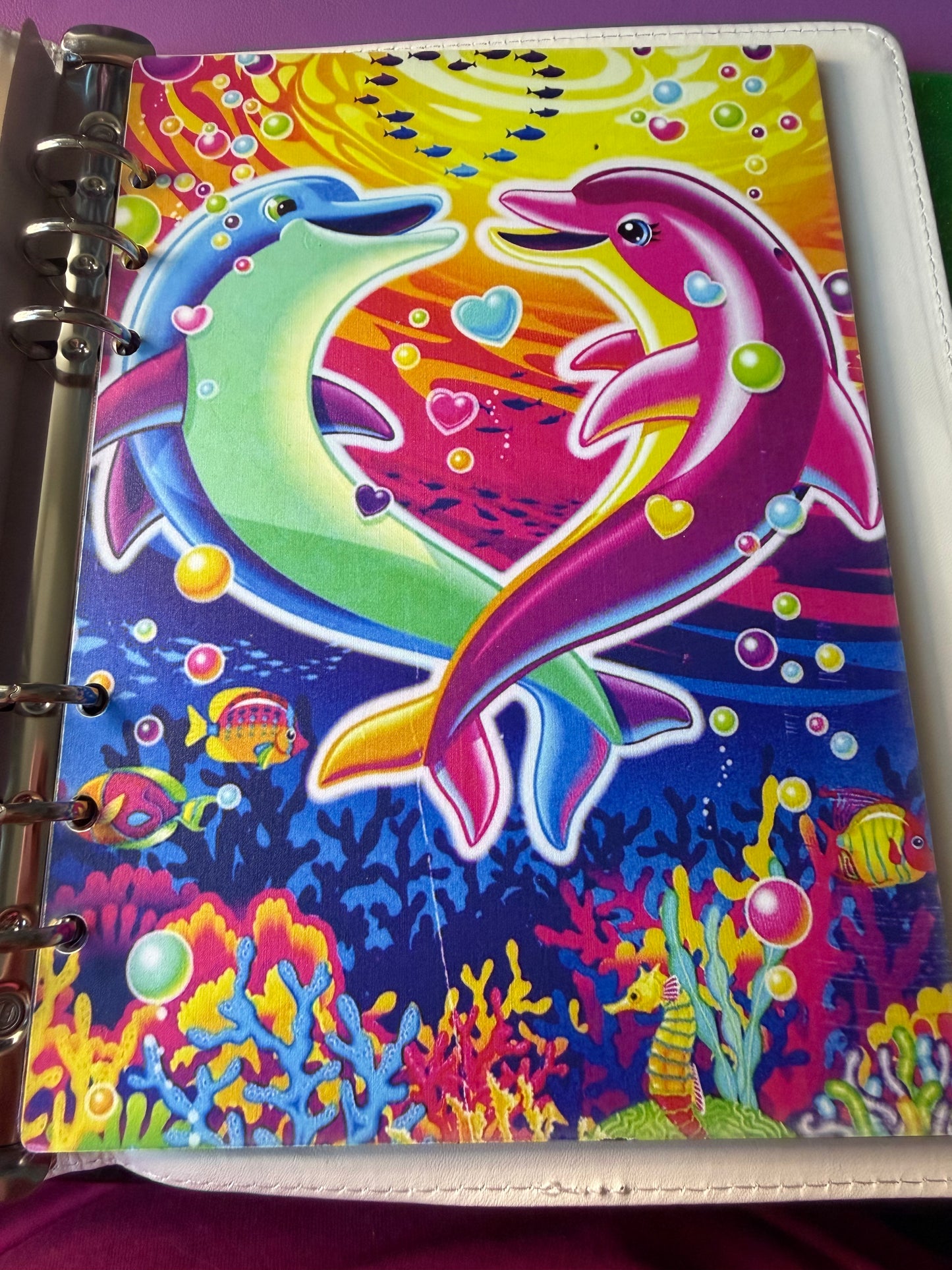 Lisa Frank A5 Binder