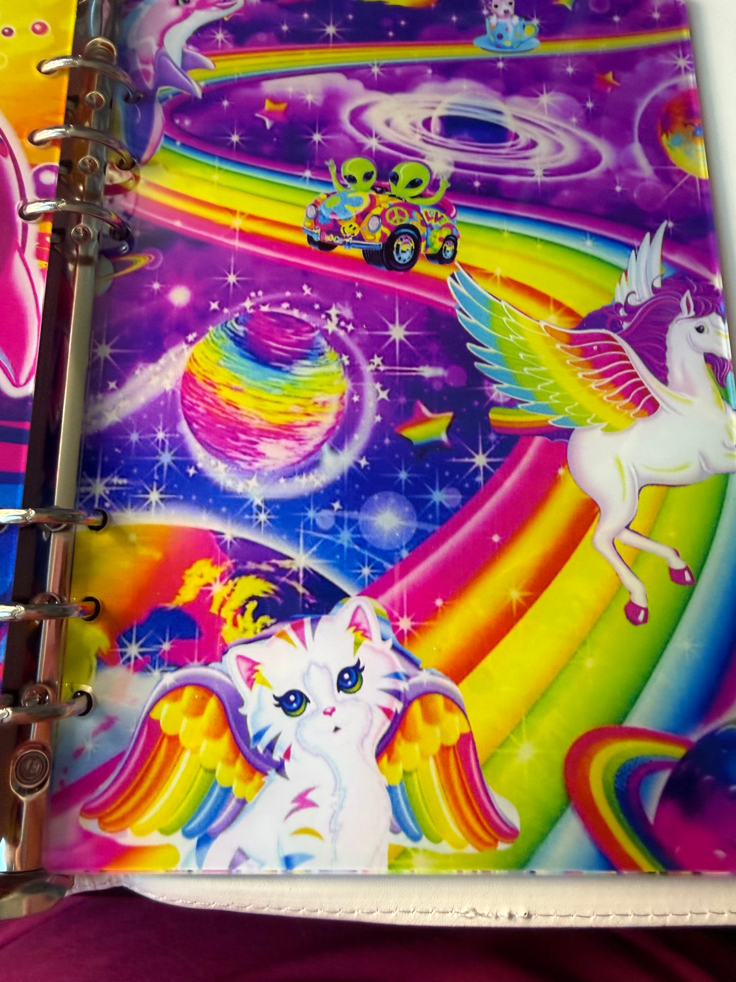Lisa Frank A5 Binder