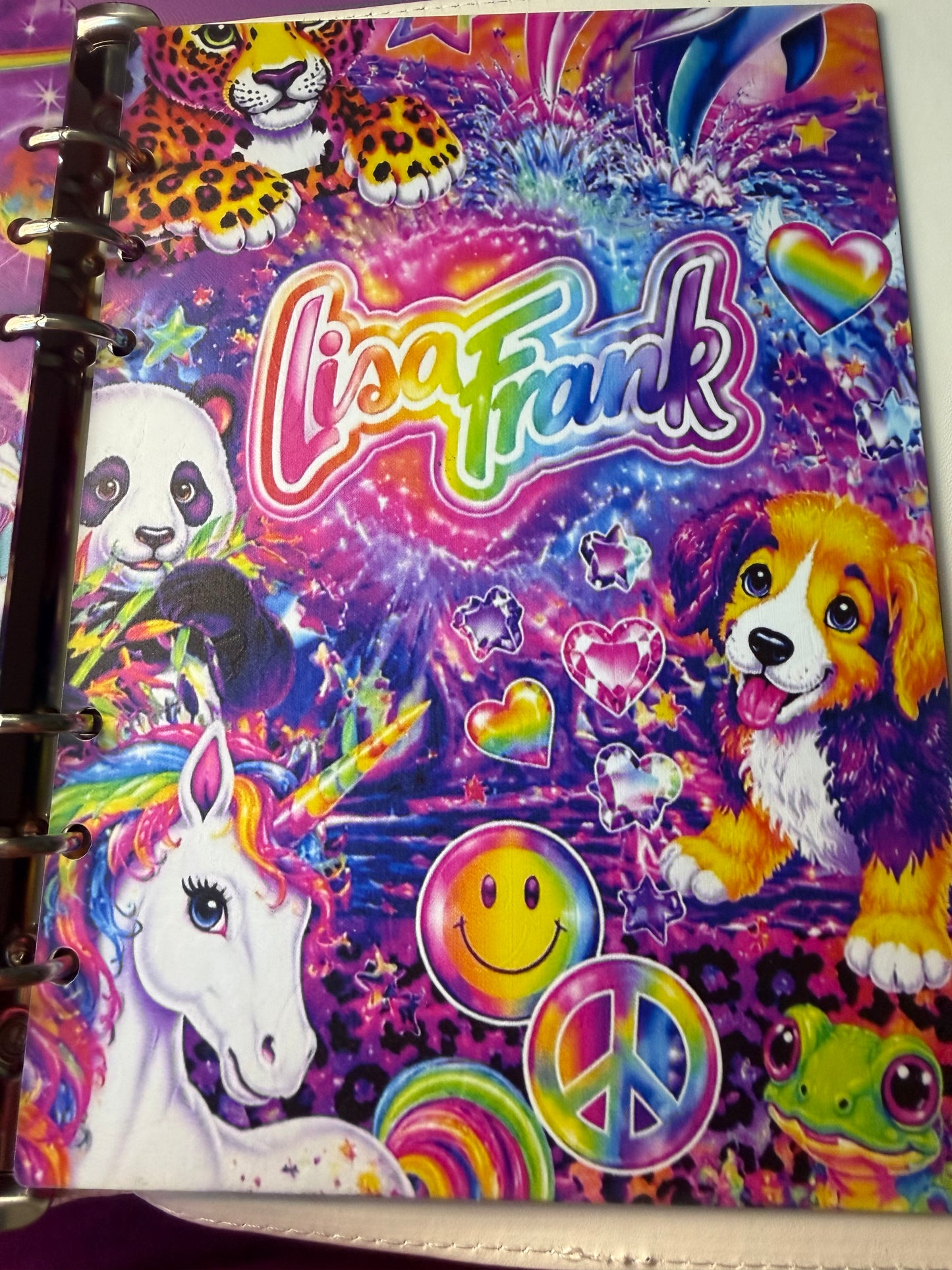 Lisa Frank A5 Binder