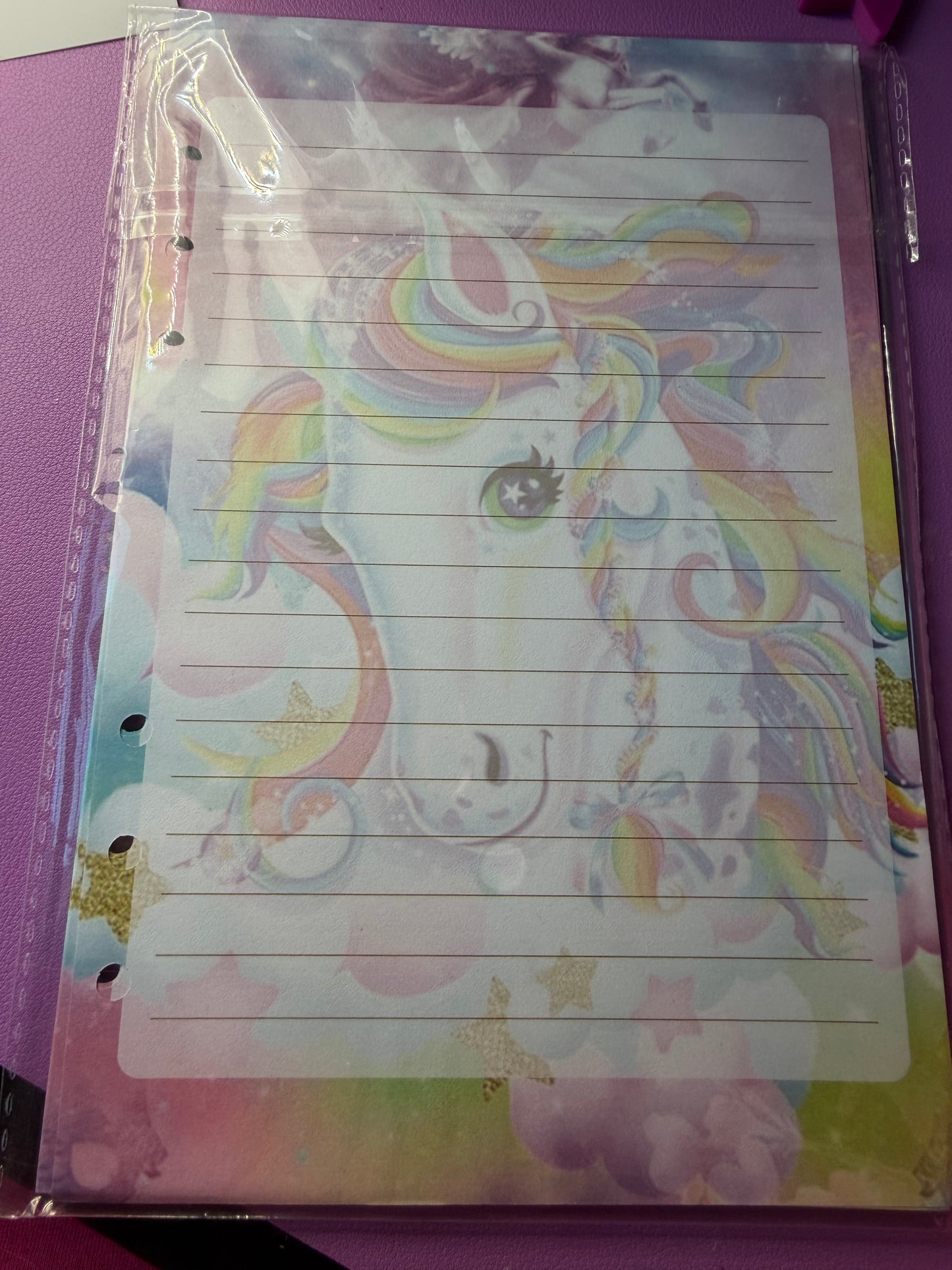 Lisa Frank A5 Binder