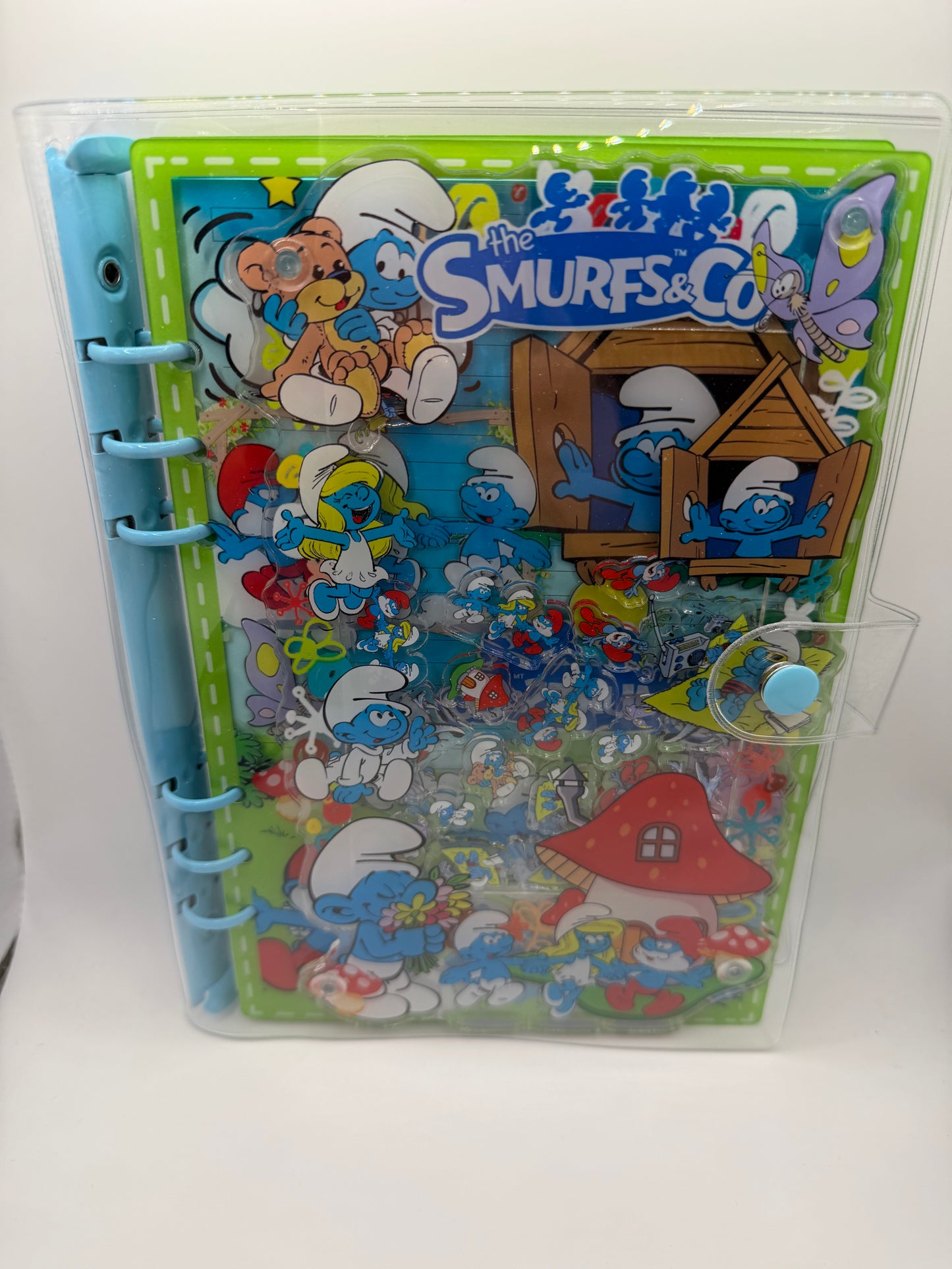 Smurf Acrylic Shaker Notebook A5