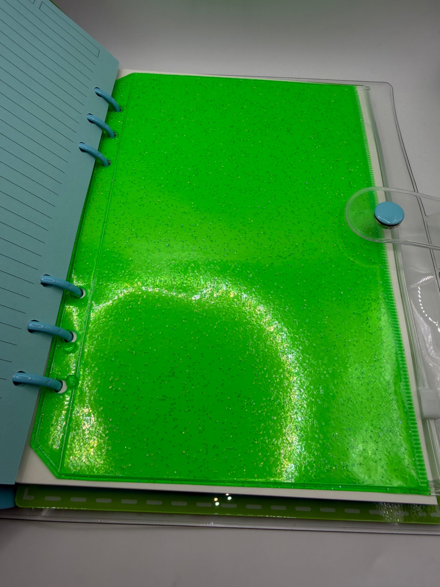 Smurf Acrylic Shaker Notebook A5
