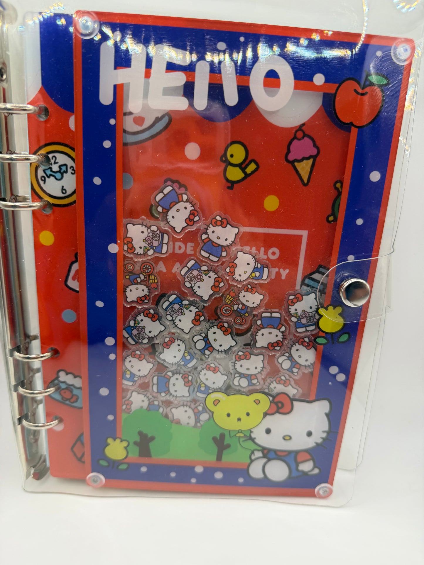 Hello Kitty Acrylic Shaker Notebook A5