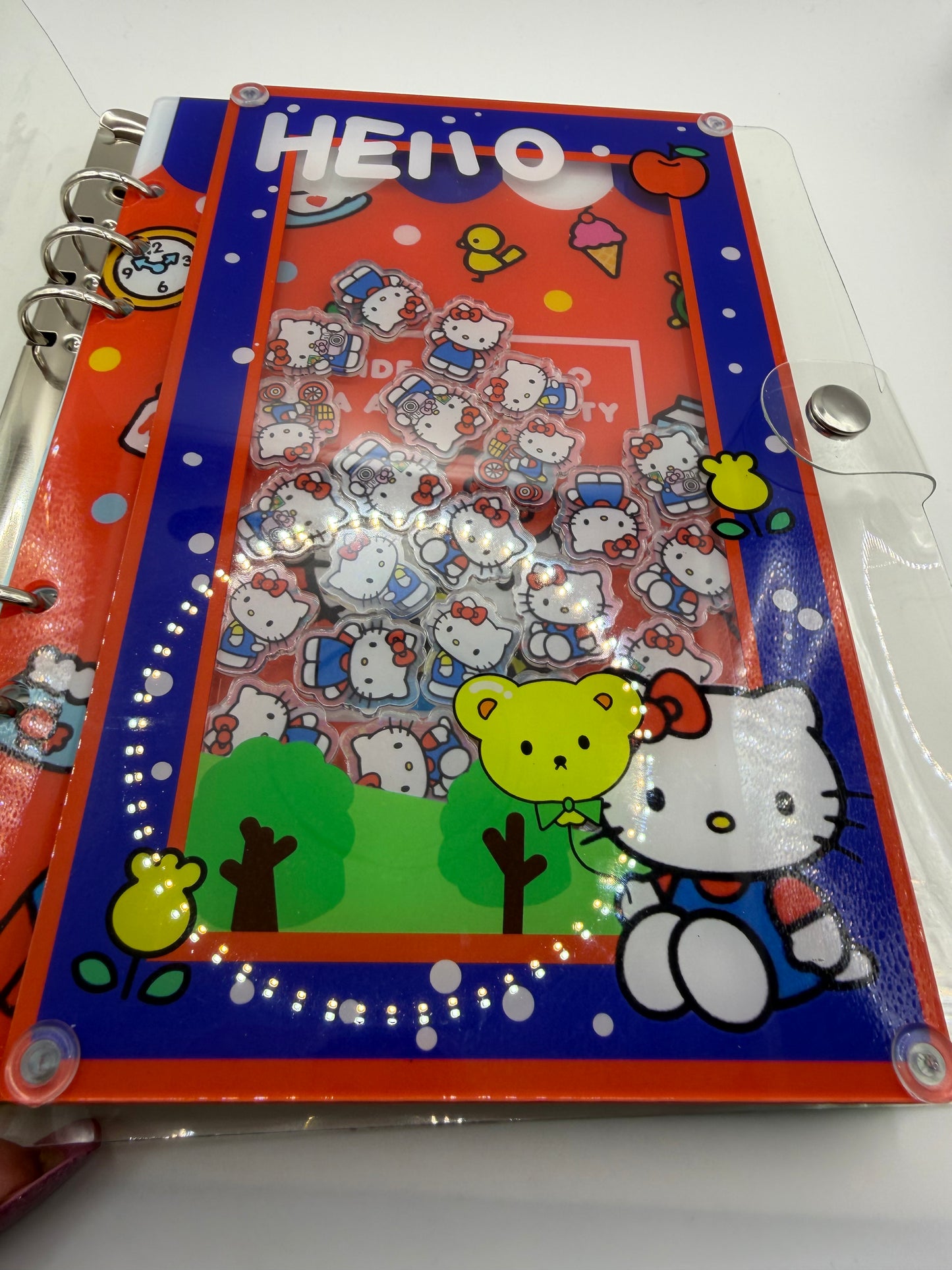 Hello Kitty Acrylic Shaker Notebook A5