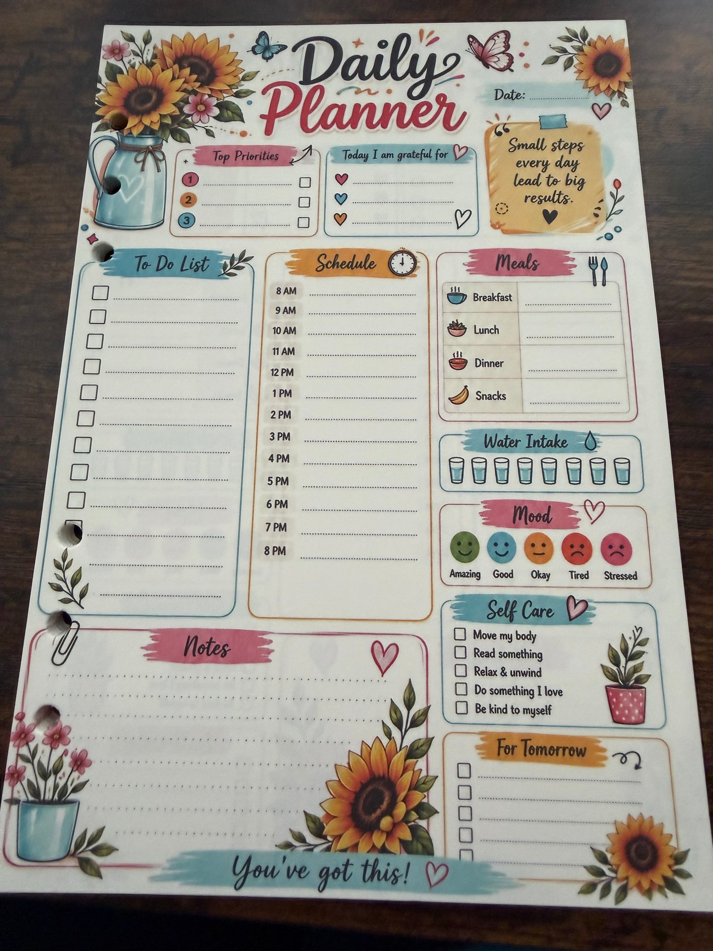 Daily Planner paper A5