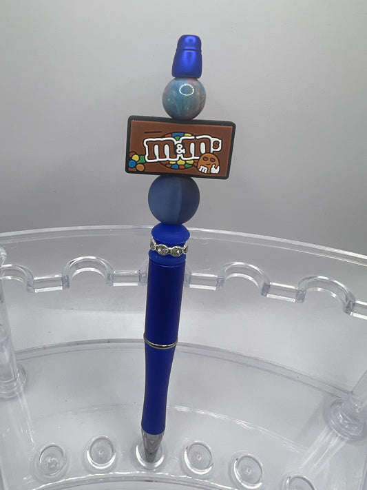M&M beaded pen