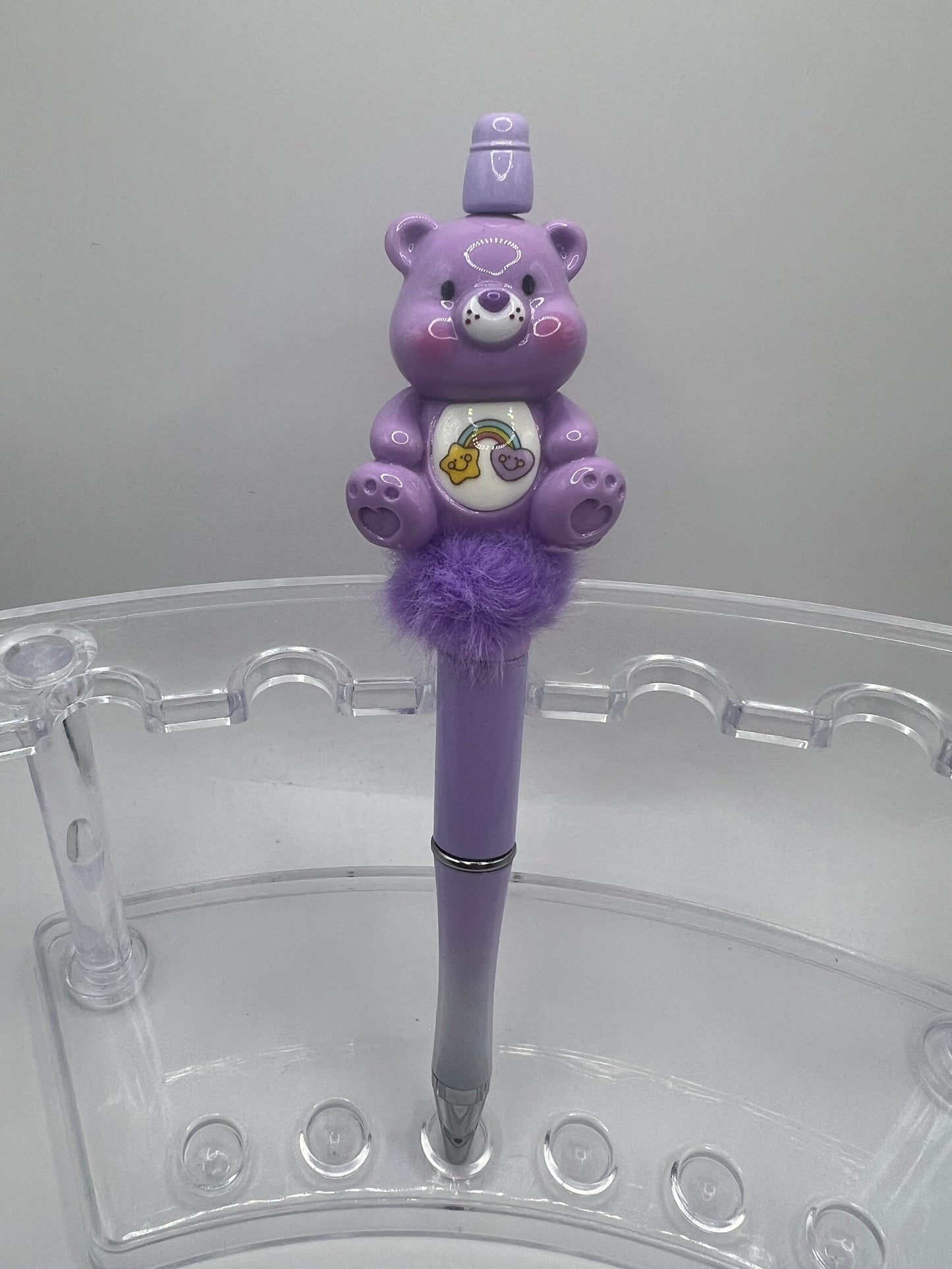 Care Bear Purple Beaded Pen