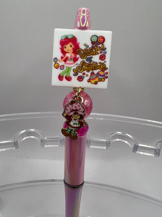 Strawberry Shortcake/Charm Beaded Pen