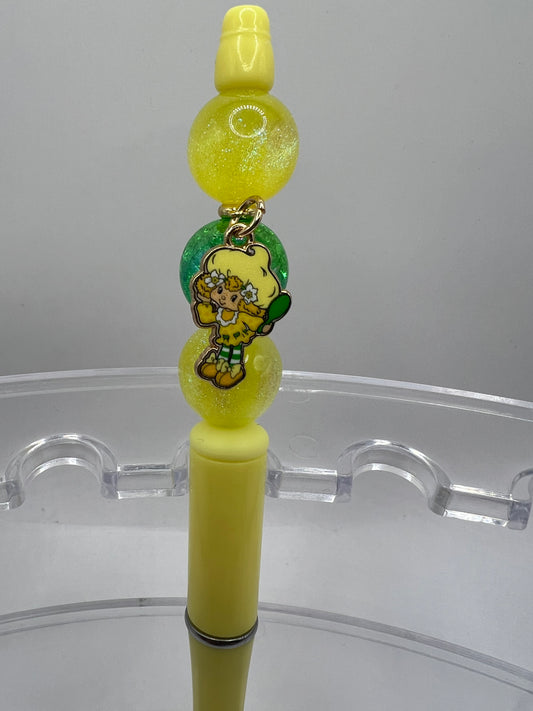 Lemon Meringue Charm Beaded Pen