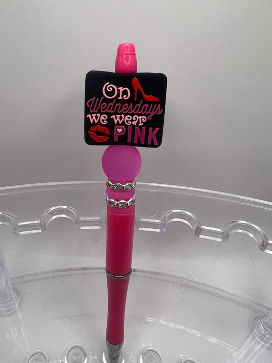 On Wednesday, we wear pink pen