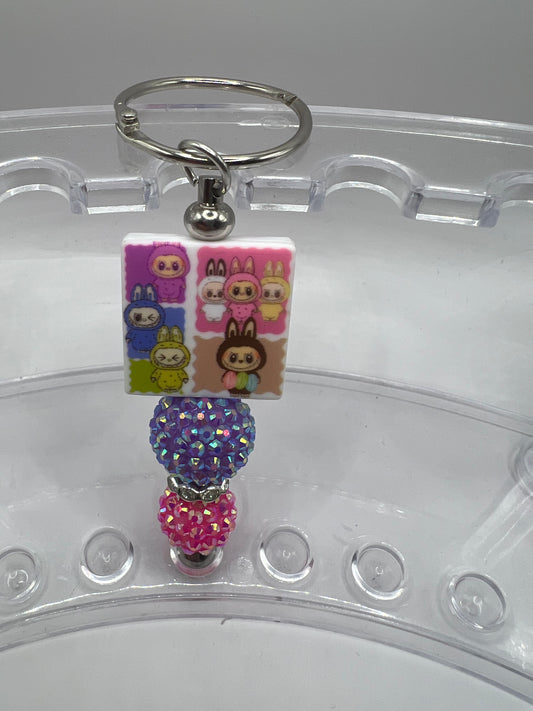 Labubu keychain beaded