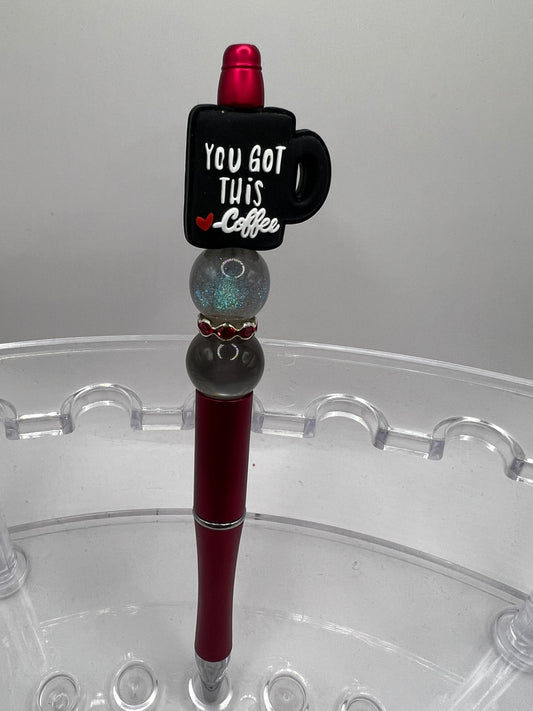 Coffee beaded Pen
