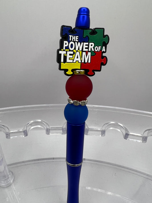 Autism beaded pen
