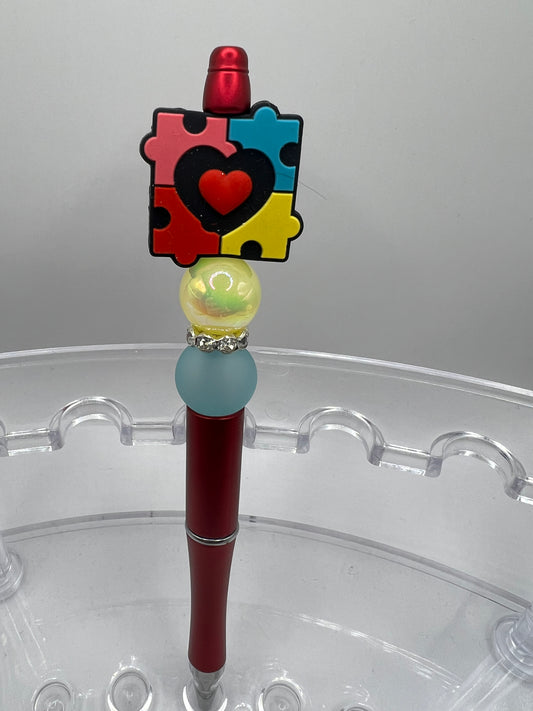 Autism beaded pen