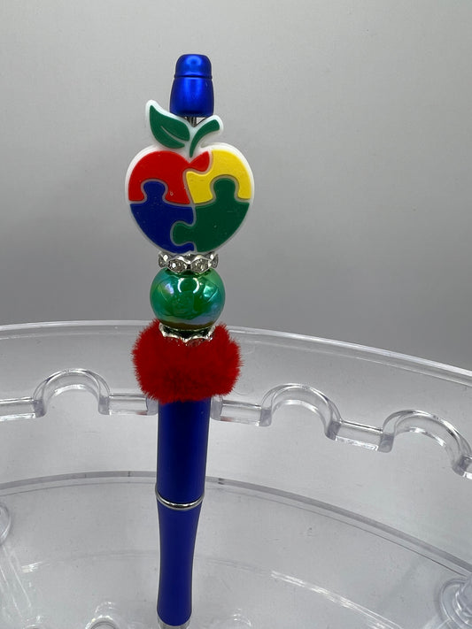 Autism beaded pen