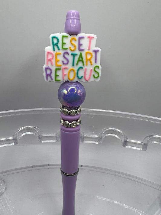Reset restart refocus beaded pen