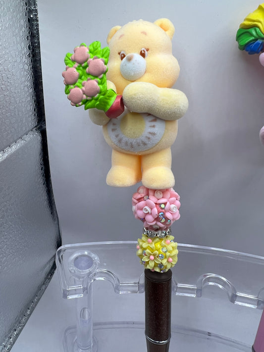 Carebear beaded pen